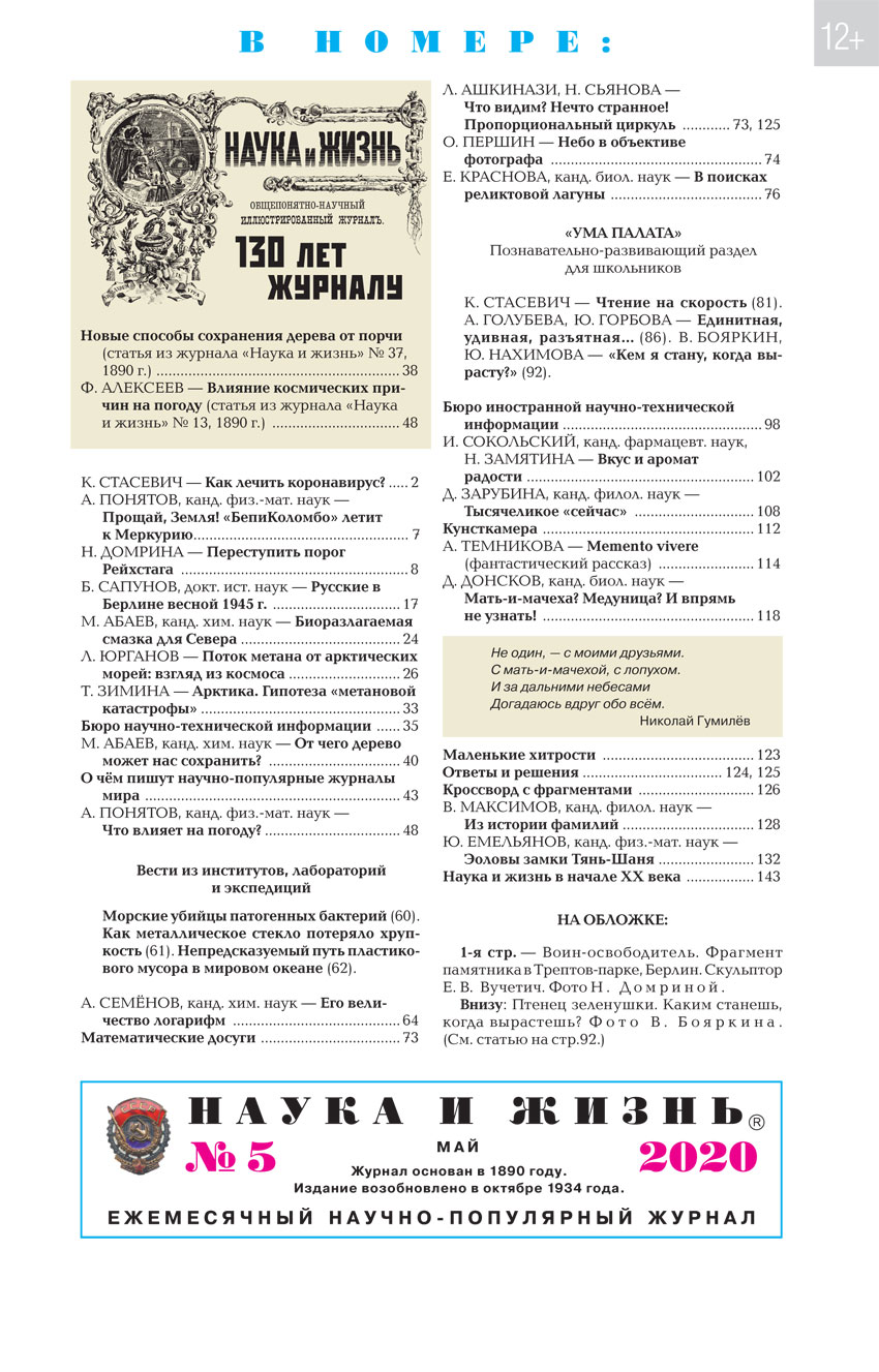 Содержание № 5, 2020