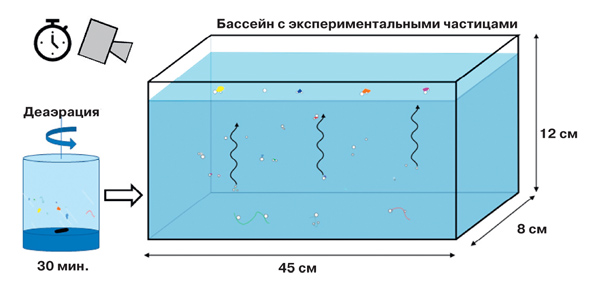 Пузырьки как подъёмная сила для микропластика